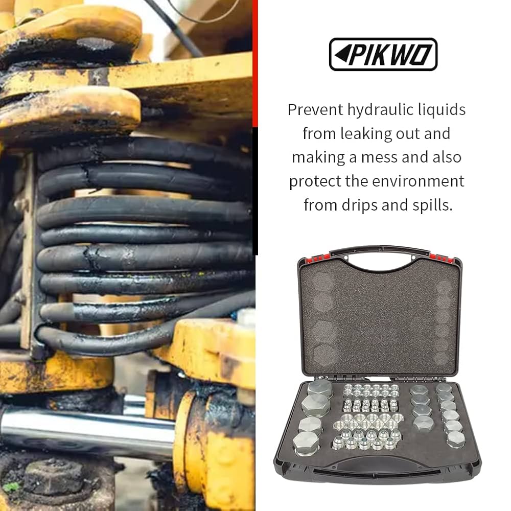 ジンセット Amazon.com: Pikwo 72Pcs JIC 37° Flare Cap and Plug Kit Hose